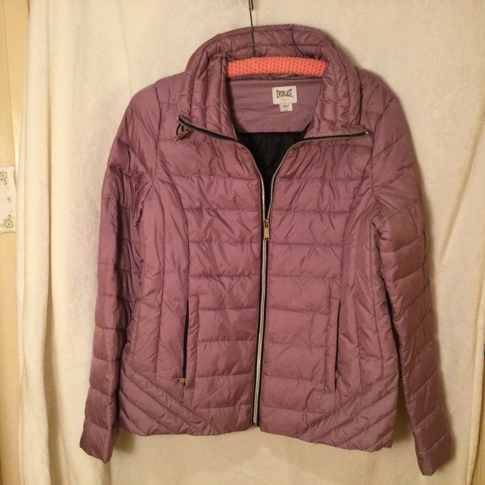 Everlast Mauve Puffer Women’s Winter Jacket L - Picture 1 of 5
